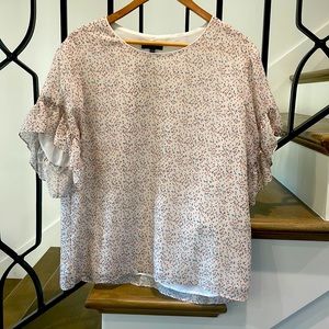 EUC Drew blouse, large short sleeve blouse
